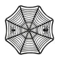 Halloween Candy Basket: Black Orange Spider Web Design for Trick or Treat Decoration